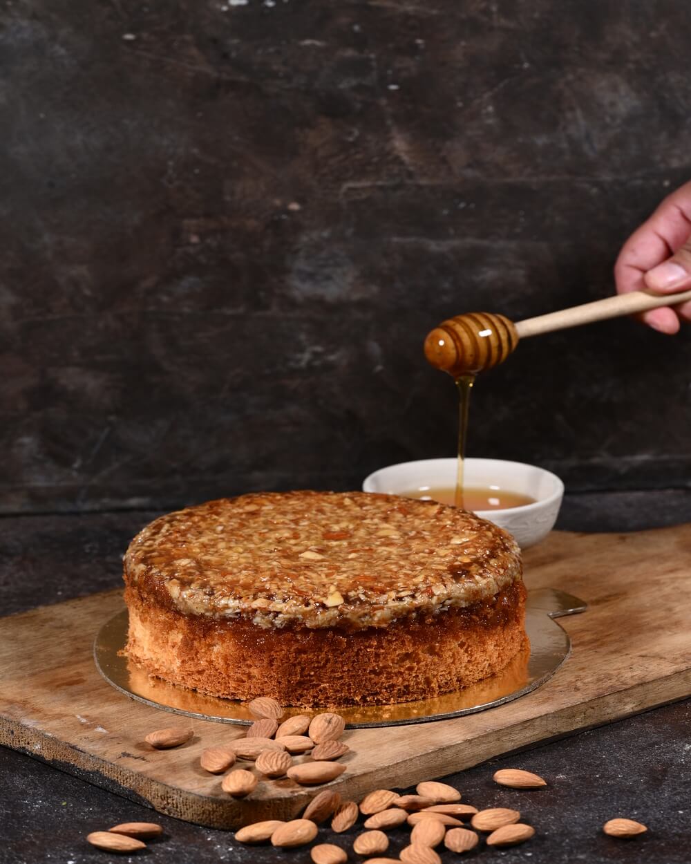 Eggless Honey Almond Cake | Healthy cake recipes, Baking, Tea cakes recipes
